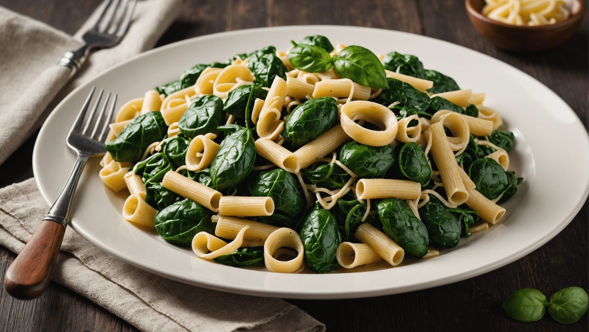 Creamy Tahitian Spinach Pasta