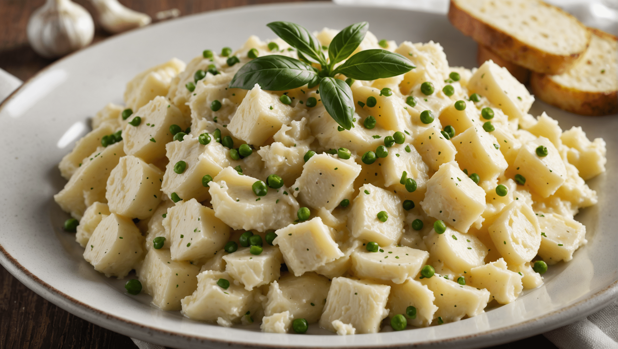 Creamy White Pepper and Garlic Mashed Potatoes