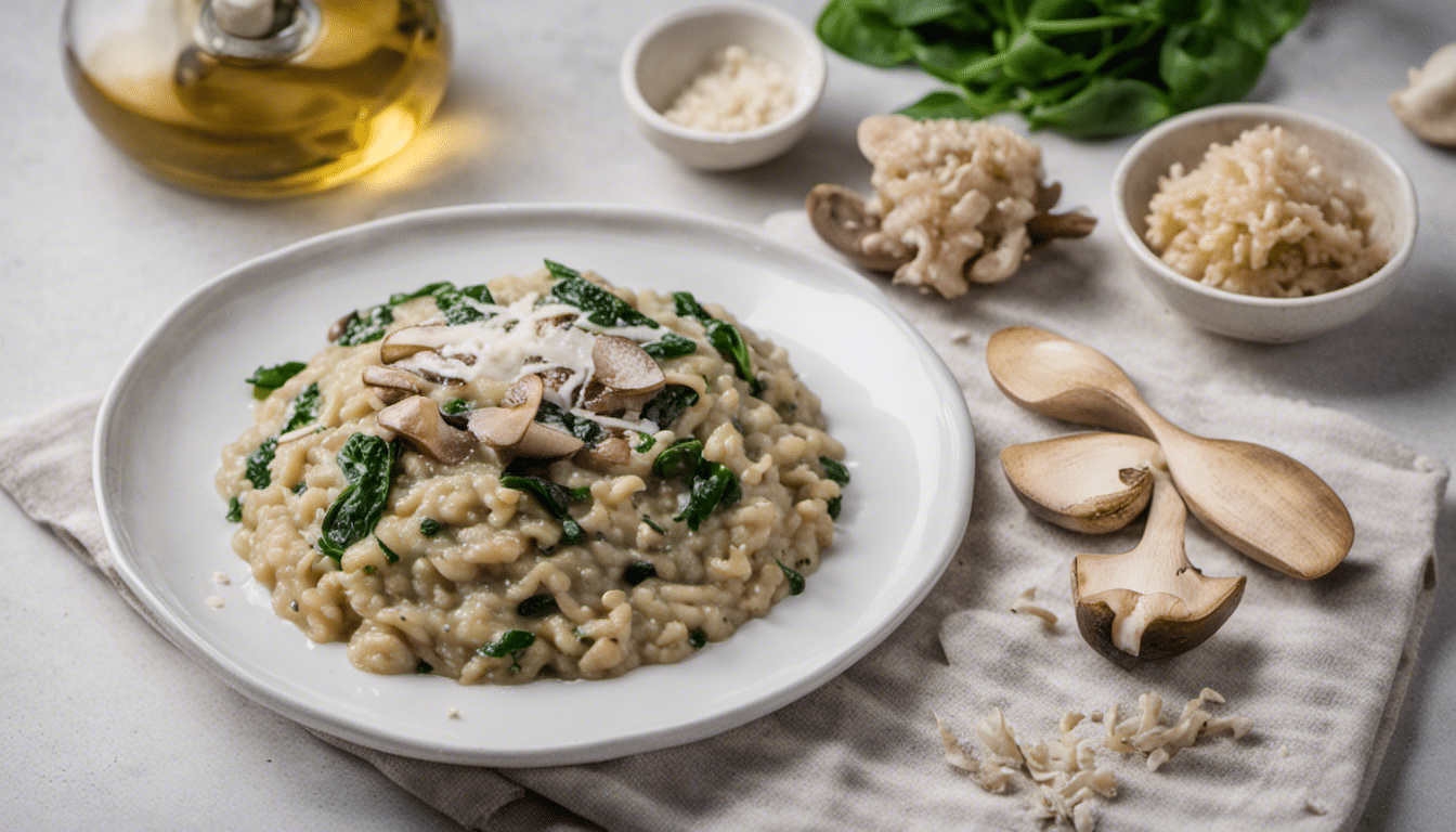 Creamy Wild Mushroom and Spinach Risotto