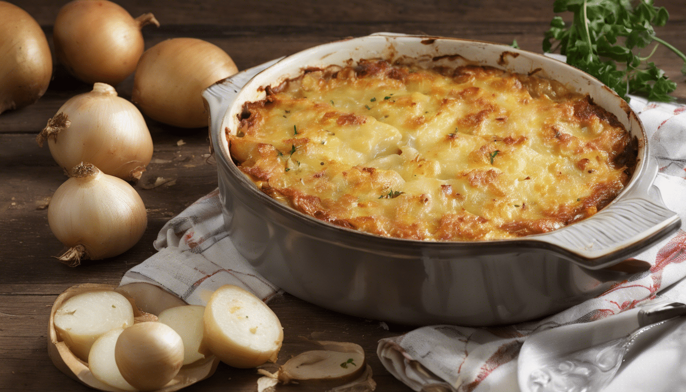 Creole Onion and Potato Gratin