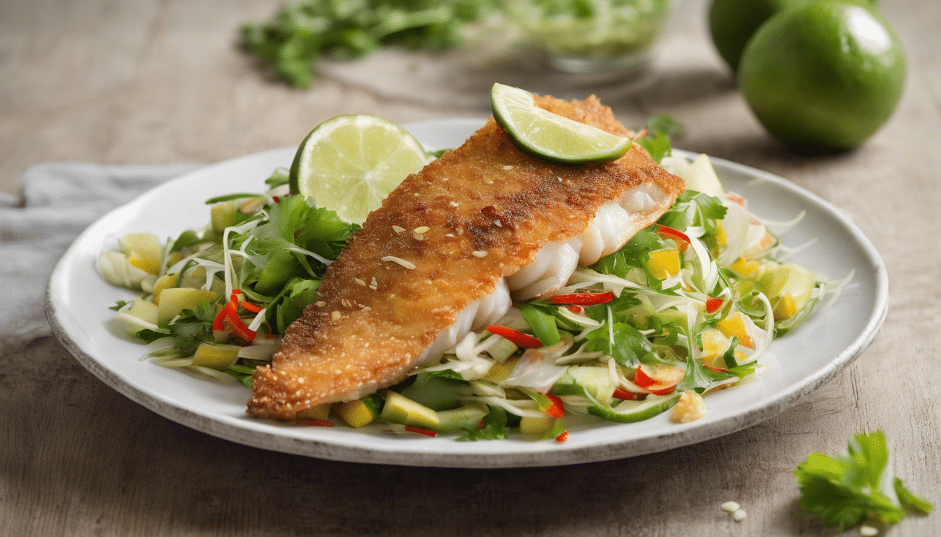 Crispy Fish with Green Mango Salad