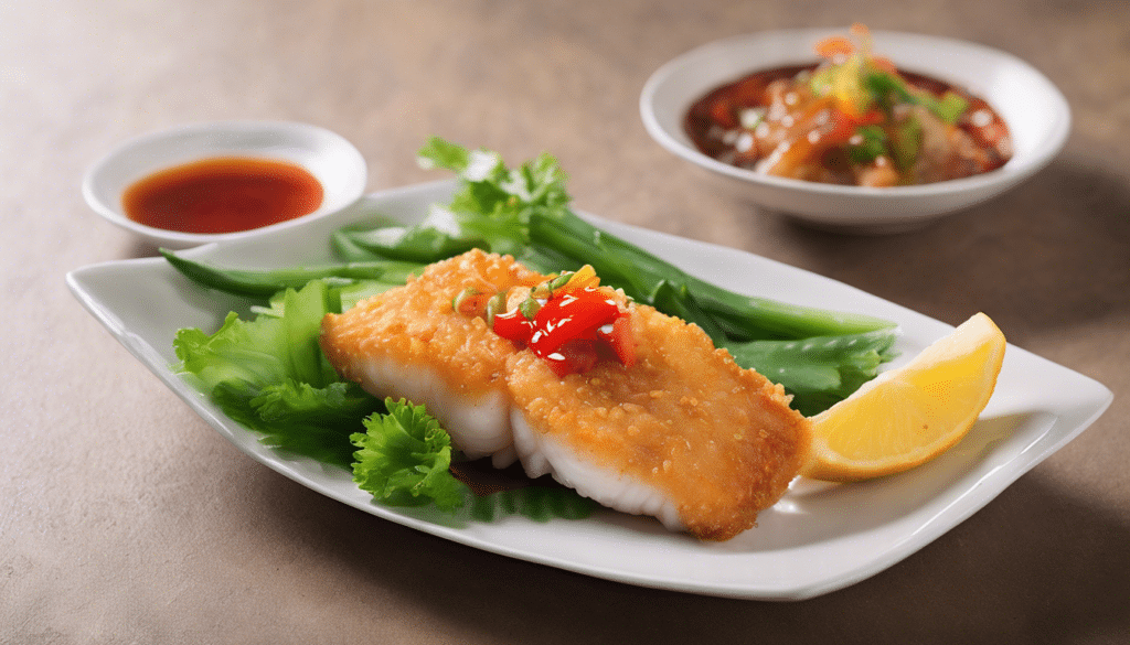 Crunchy Fish Fillet with Sweet and Sour Sauce