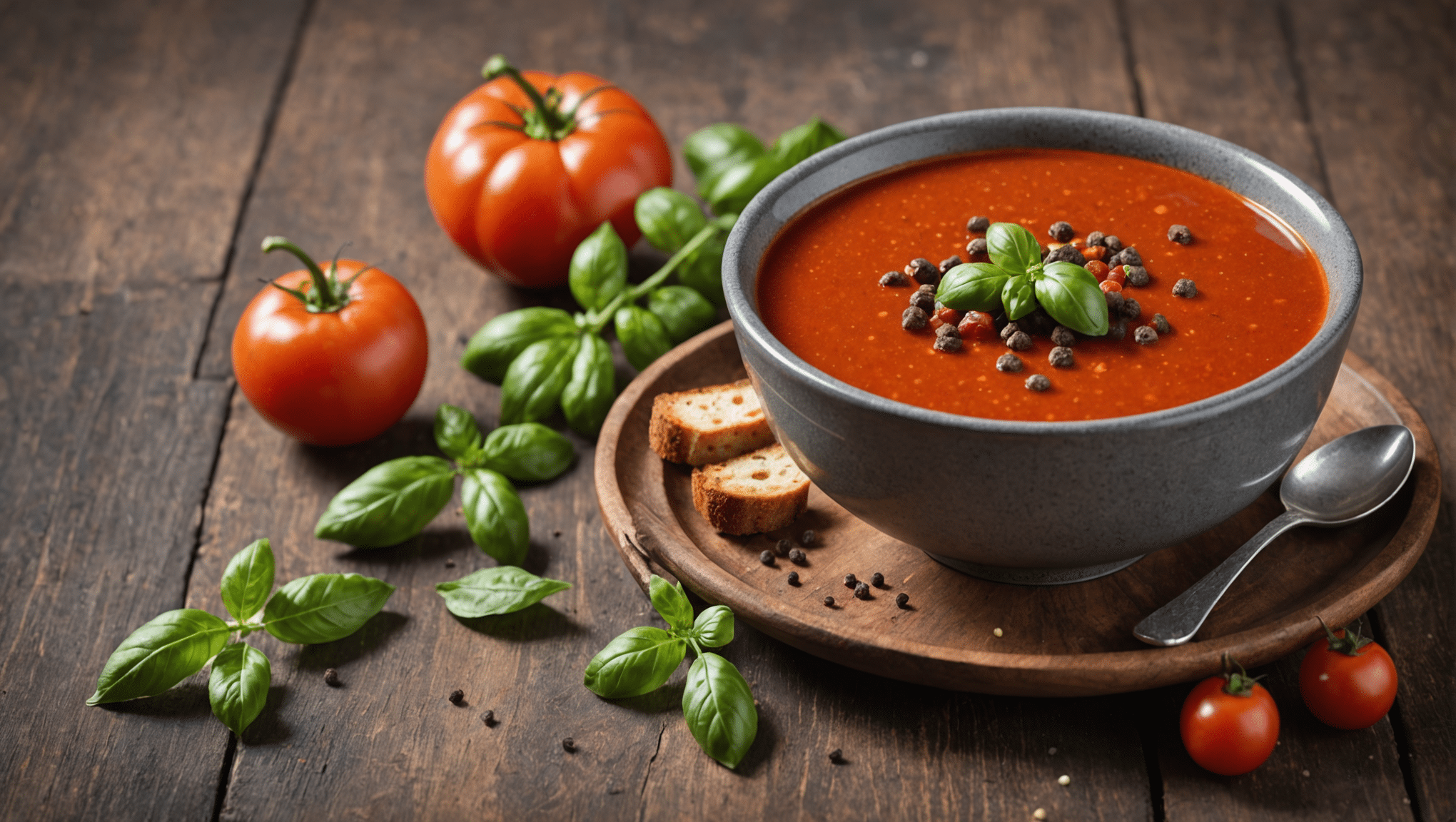 Cubeb Pepper and Tomato Soup