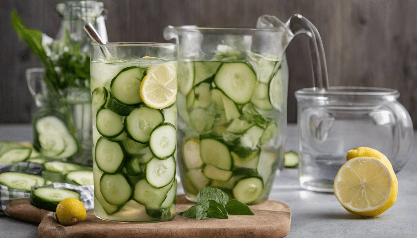 Cucumber and Lemon Ironbark Infused Water