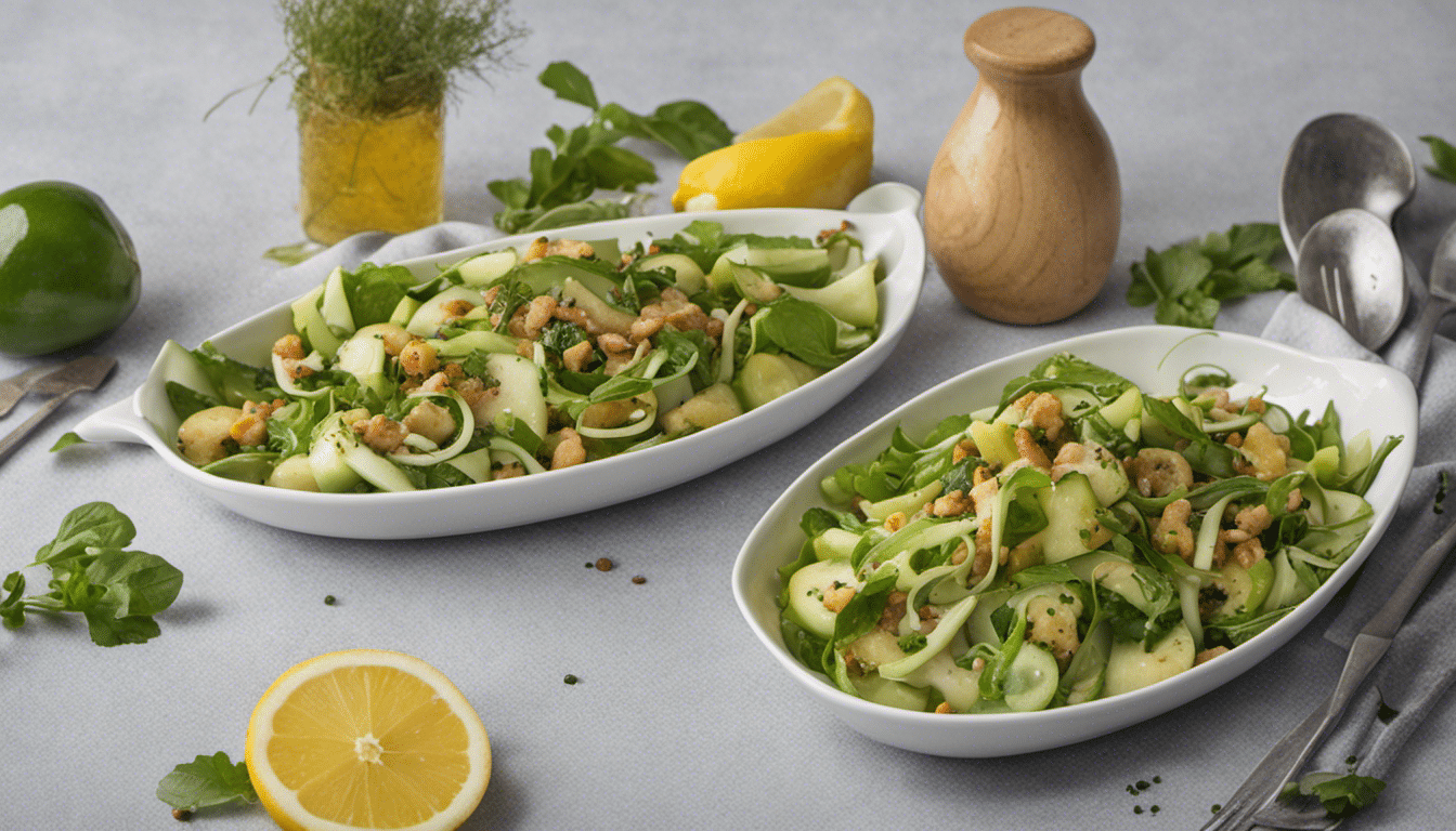 Cucumis prophetarums Salad with Lemon Vinaigrette
