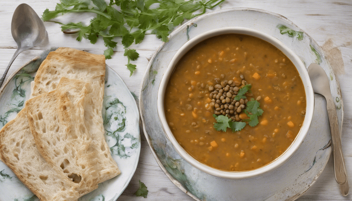 cumin spiced lentil soup