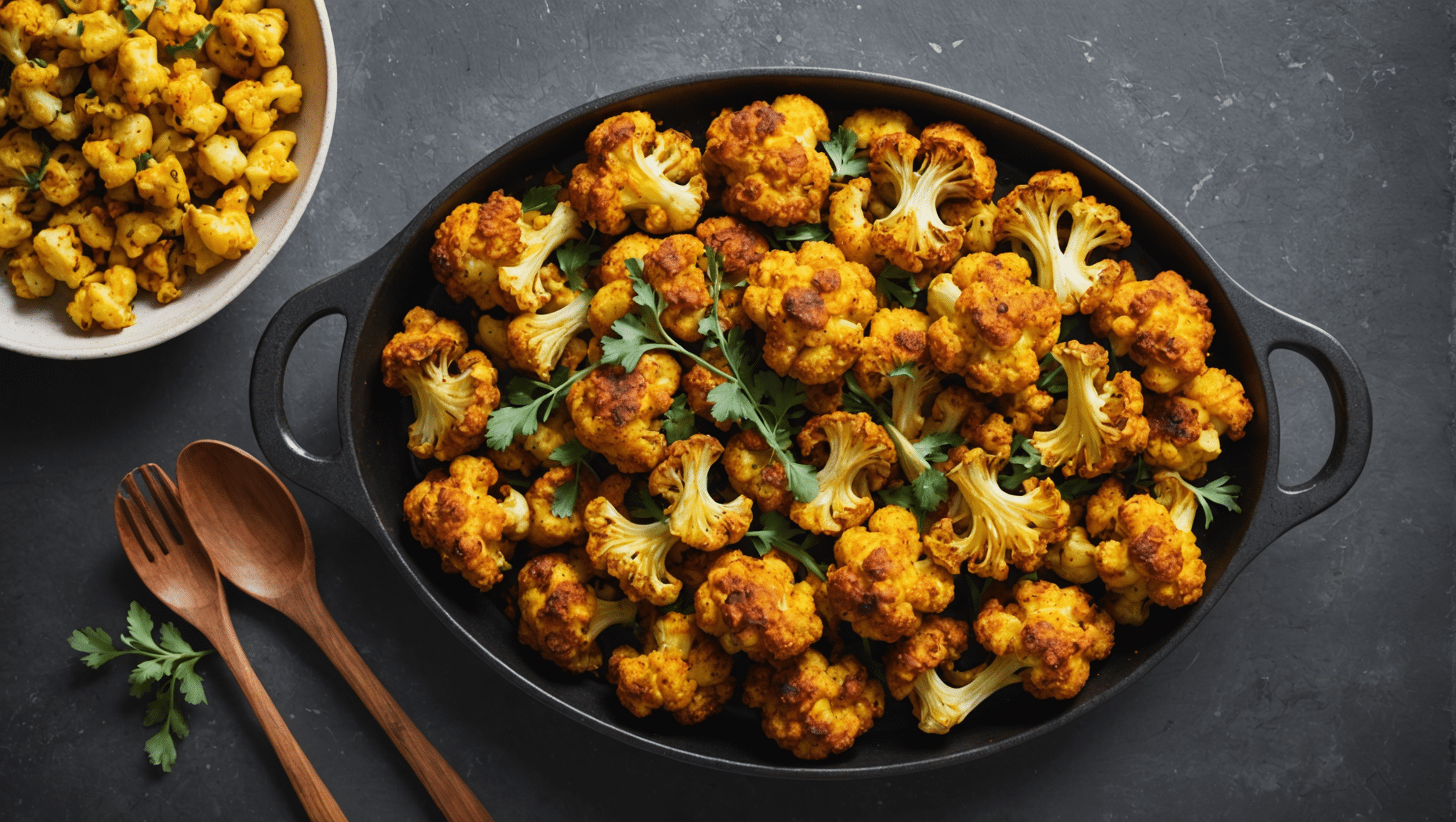 Cumin and Turmeric Roasted Cauliflower