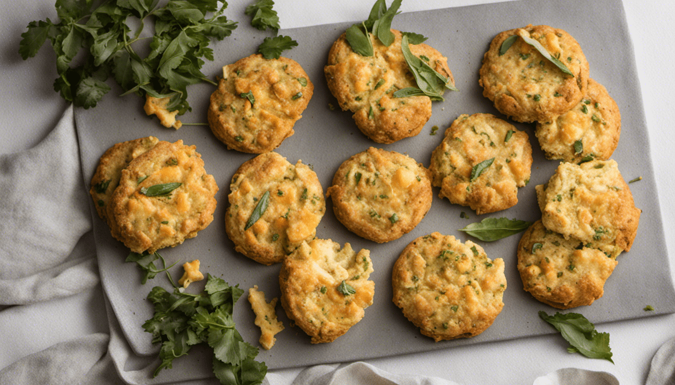 Curry Leaf Cheddar Biscuits