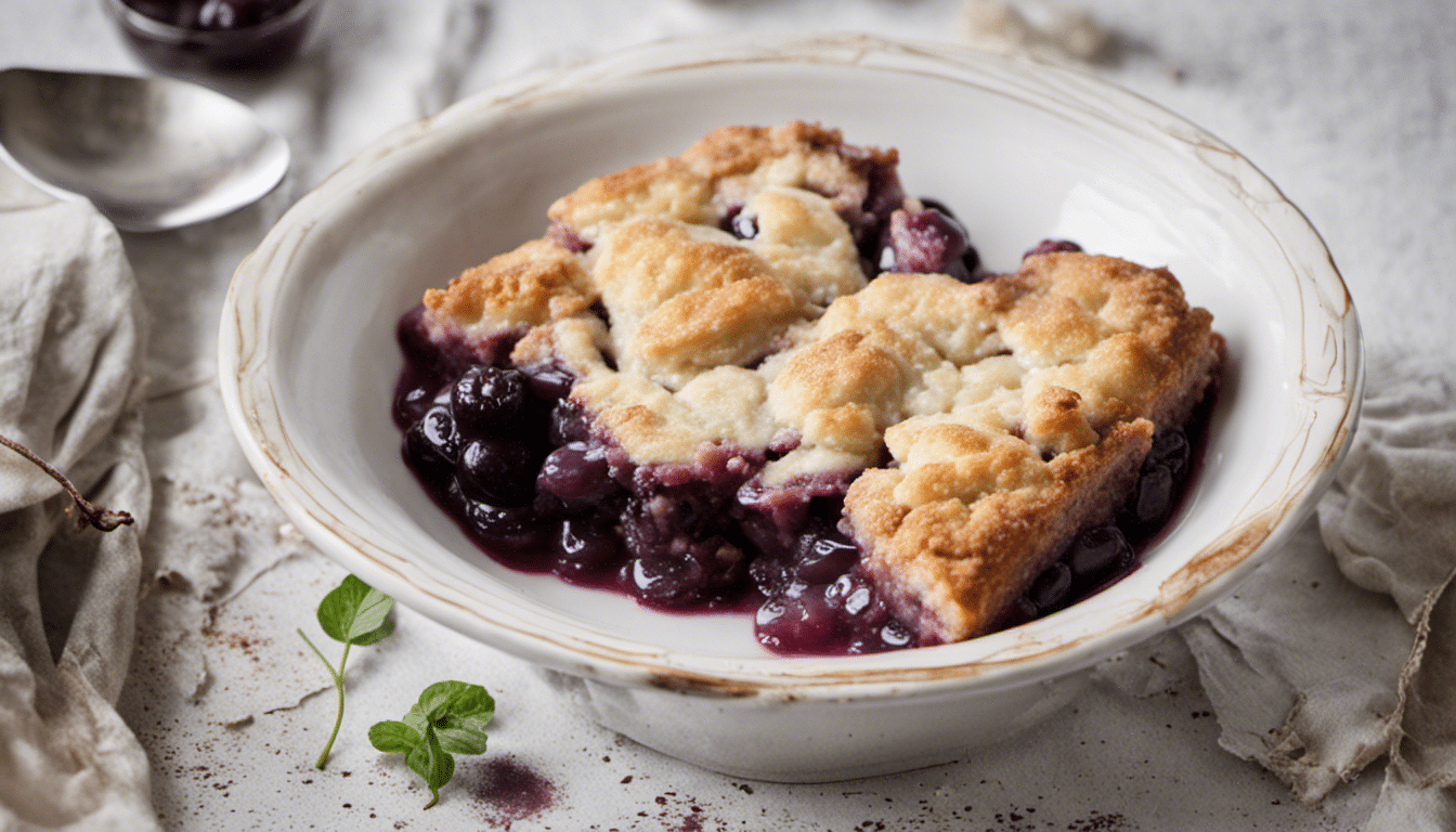 Delicious Damson Cobbler