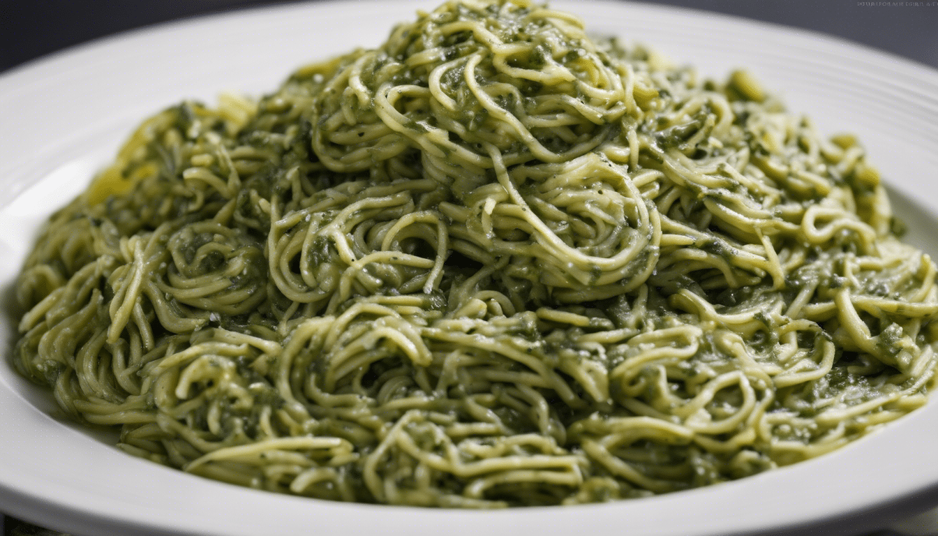 A delicious bowl of Dandelion Pesto