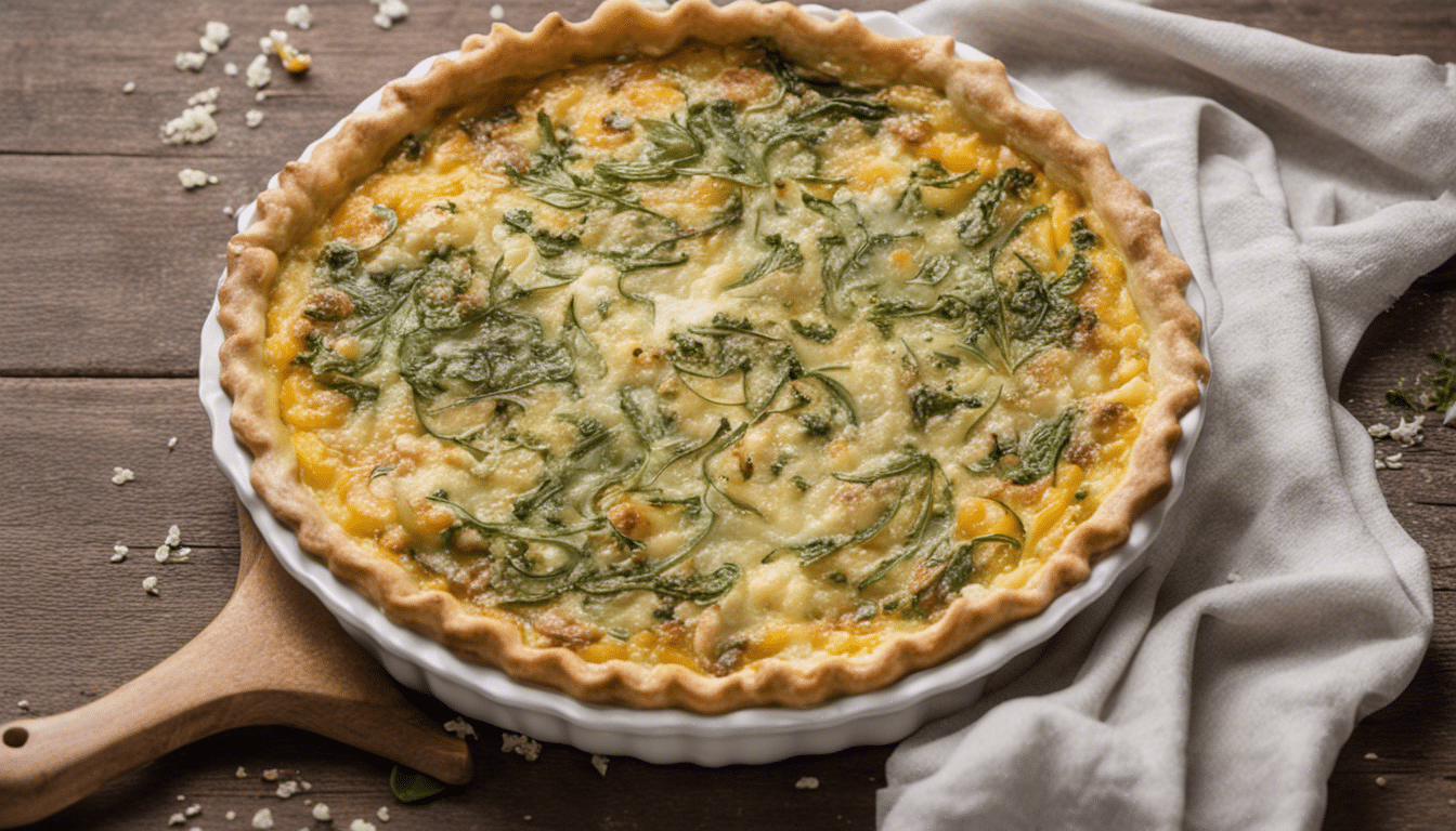 Dandelion and Feta Quiche