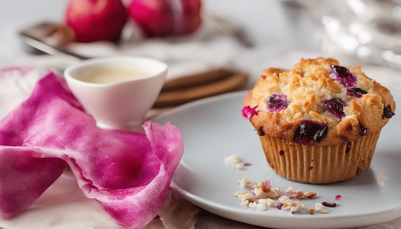 Dragonfruit and Coconut Muffins