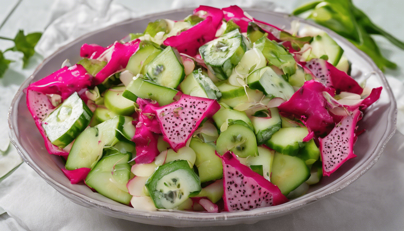 Dragonfruit and Cucumber Salad