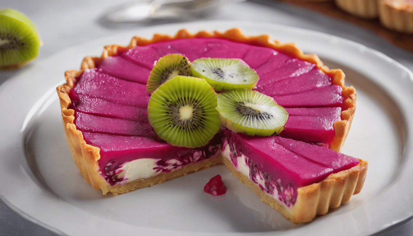 Dragonfruit and Kiwi Tart