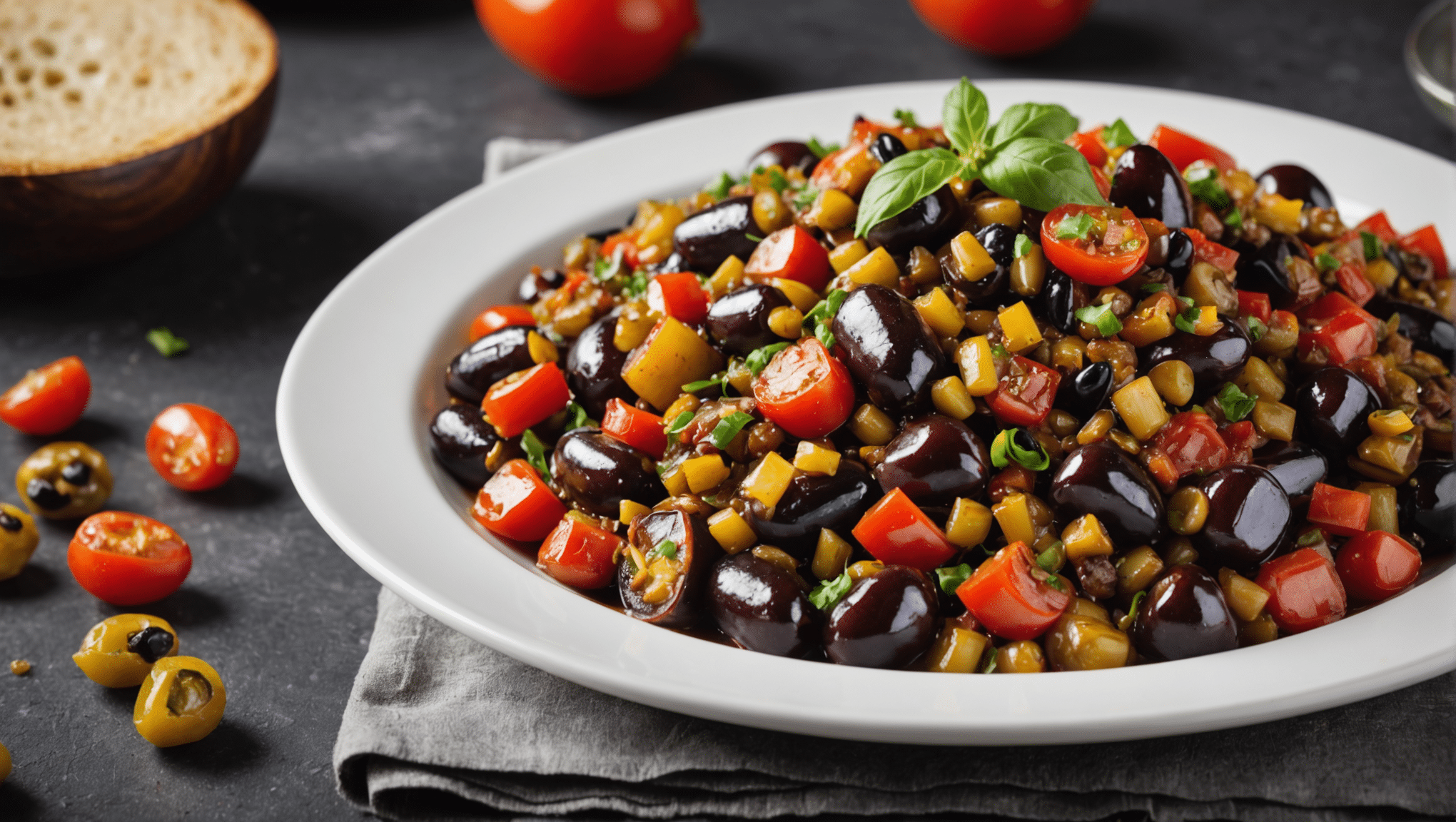 Eggplant Caponata with Raisins and Capers