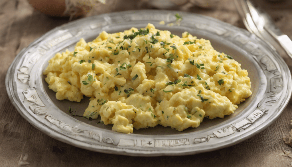 Egyptian Onion Scrambled Eggs