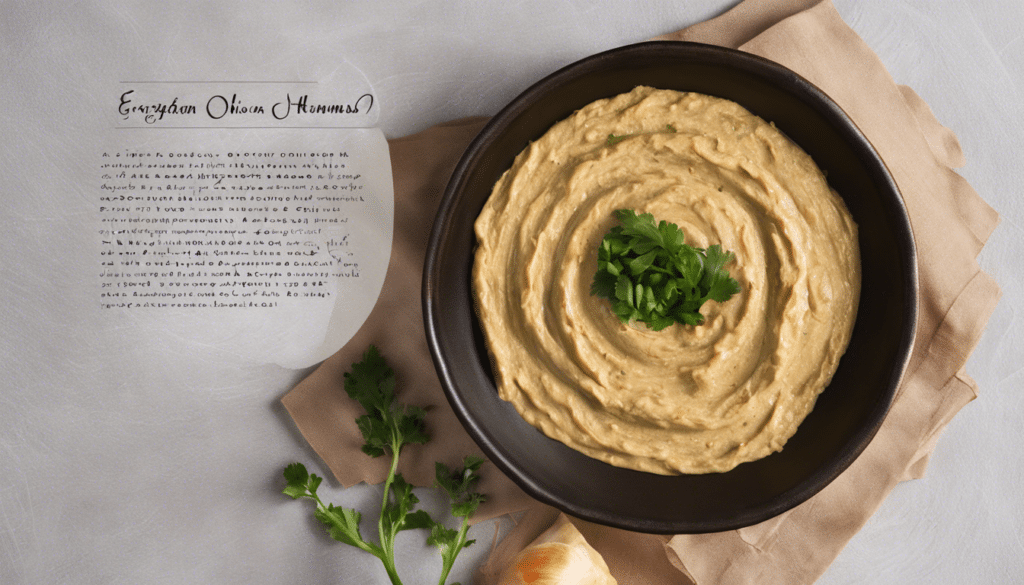 Egyptian Onion and Chickpea Hummus