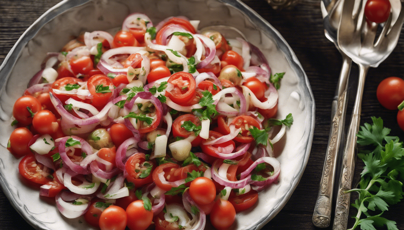 Egyptian Onion and Tomato Salad