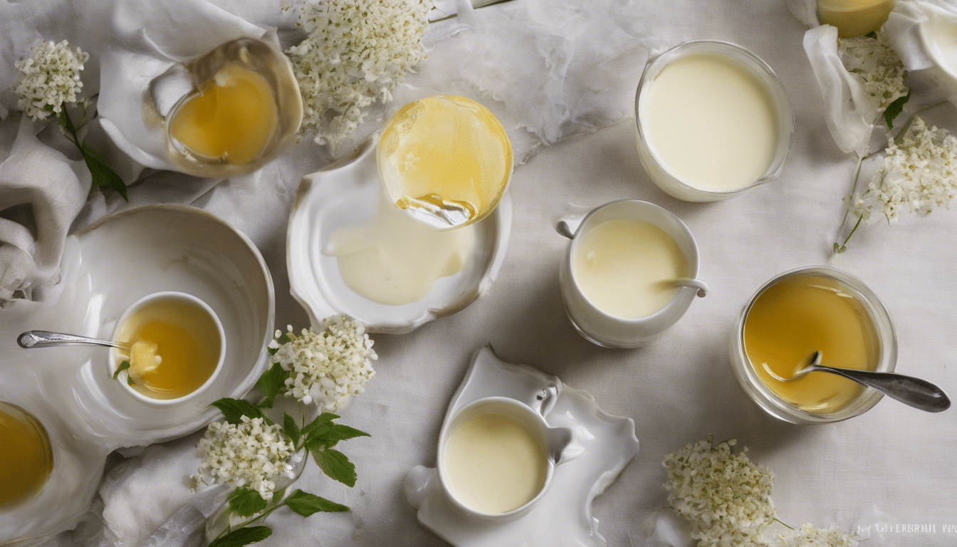 Elderflower and Vanilla Panna Cotta