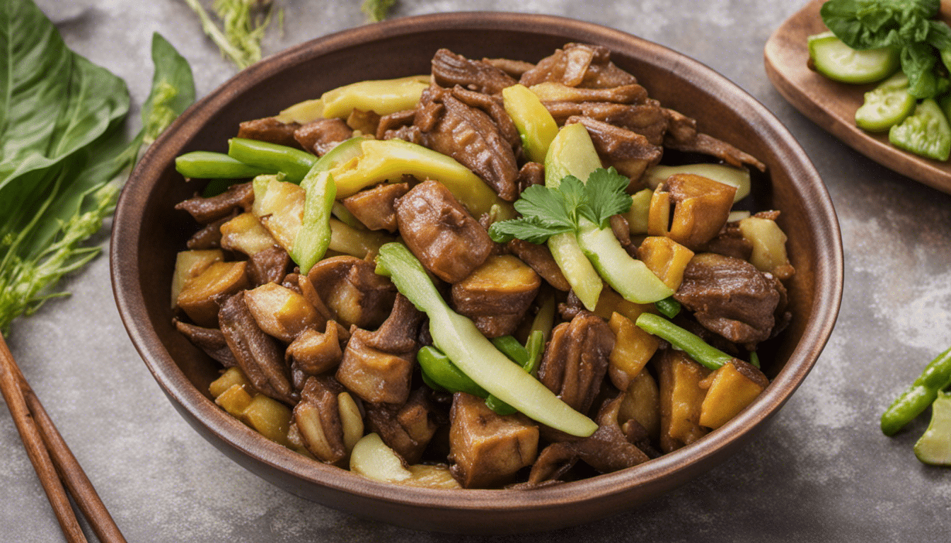 Ensete Root Stir-Fry