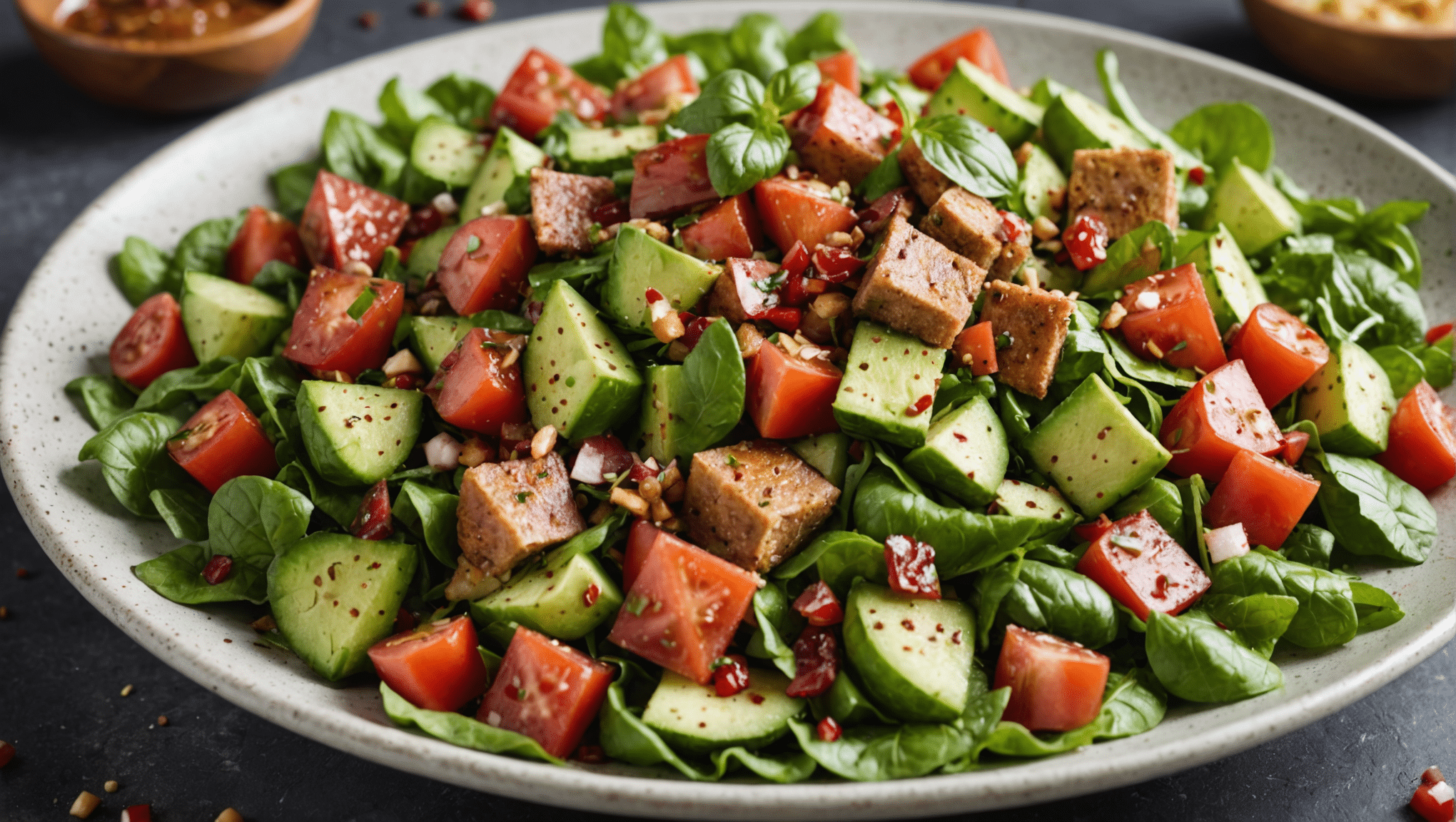 Fattoush Salad with Sumac Dressing