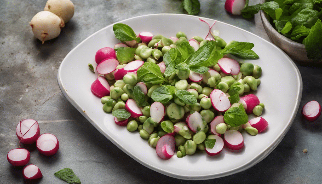Fava Bean Salad with Radishes and Mint