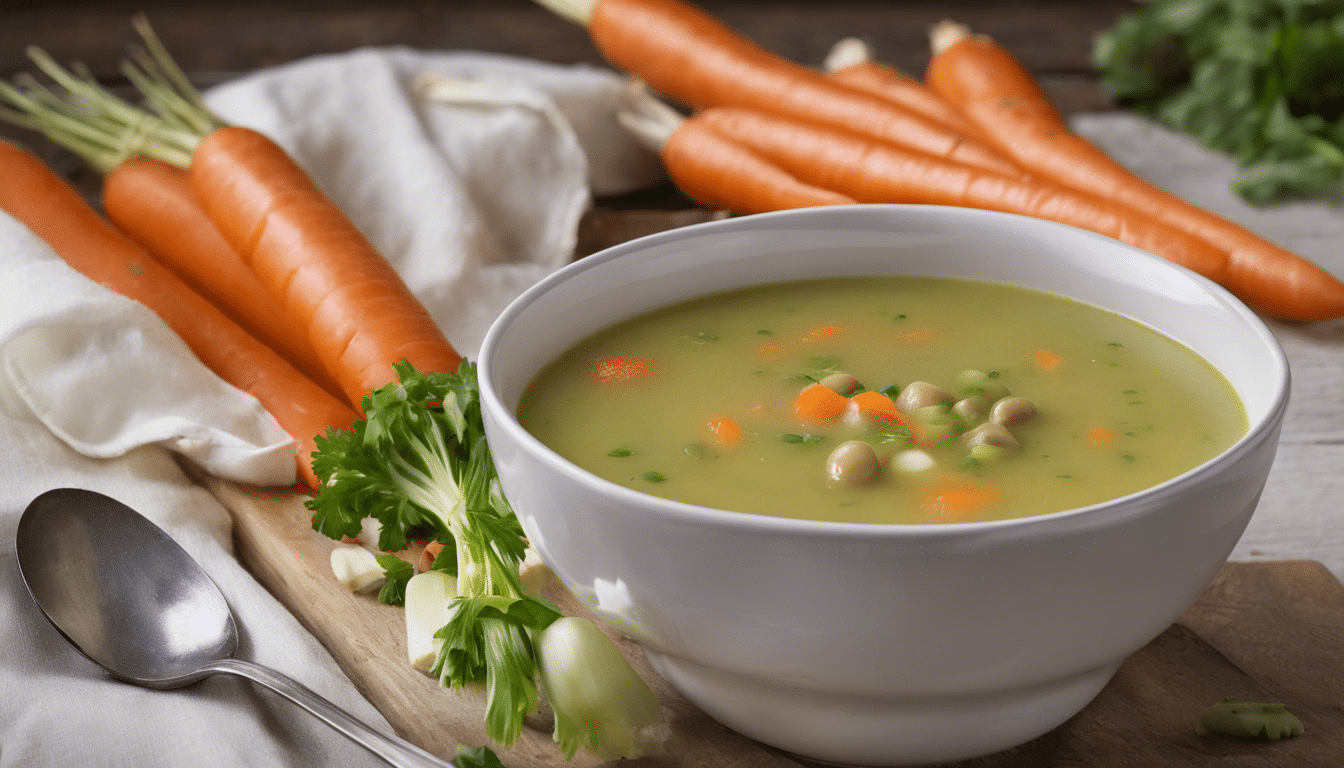 Fava Bean Soup with Carrots and Celery