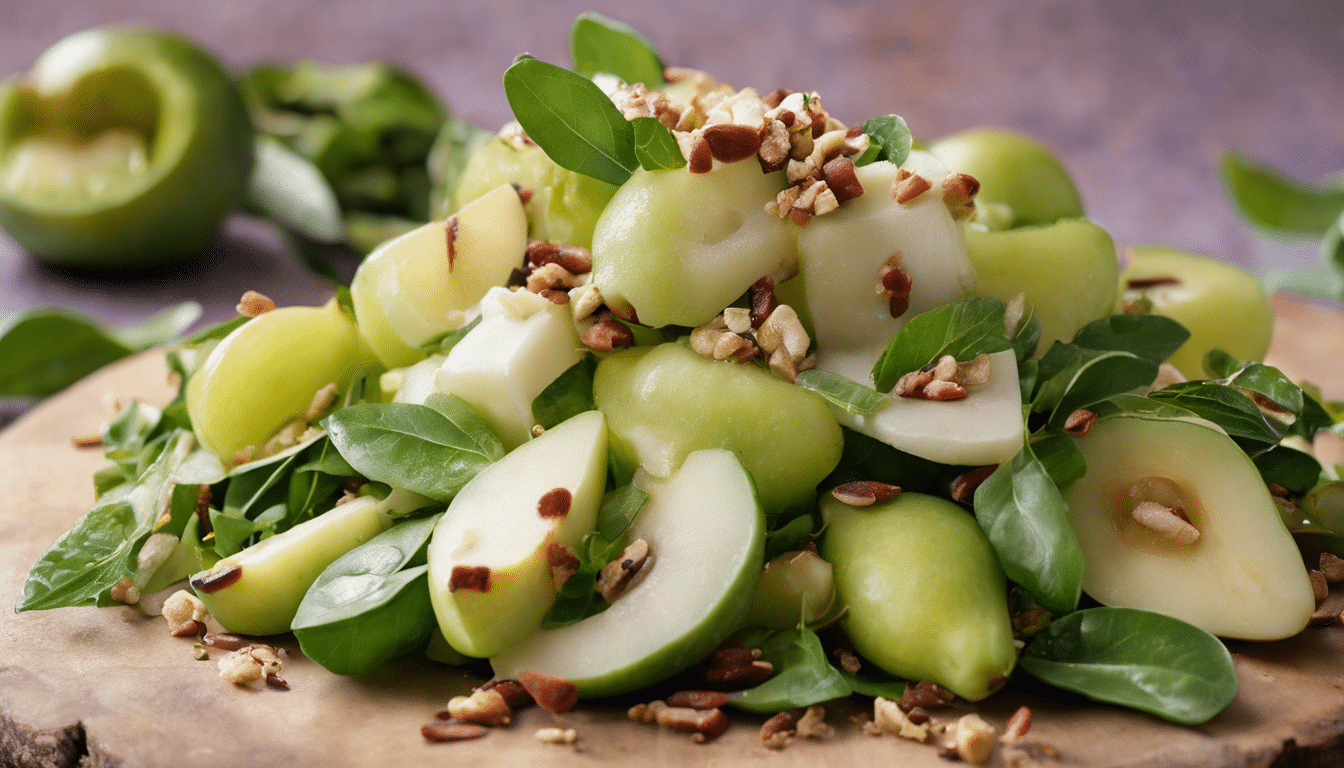Feijoa and pear salad