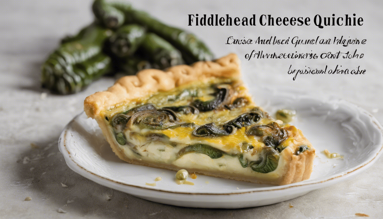 Fiddlehead and Goat Cheese Quiche