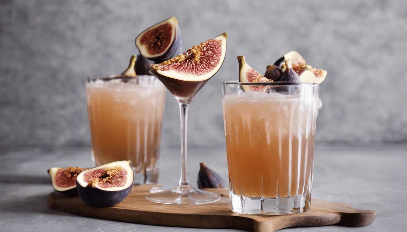 Fig and Bourbon Fizz Cocktail