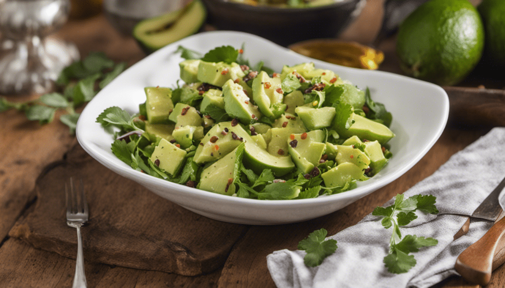 Finger Lime and Avocado Salad