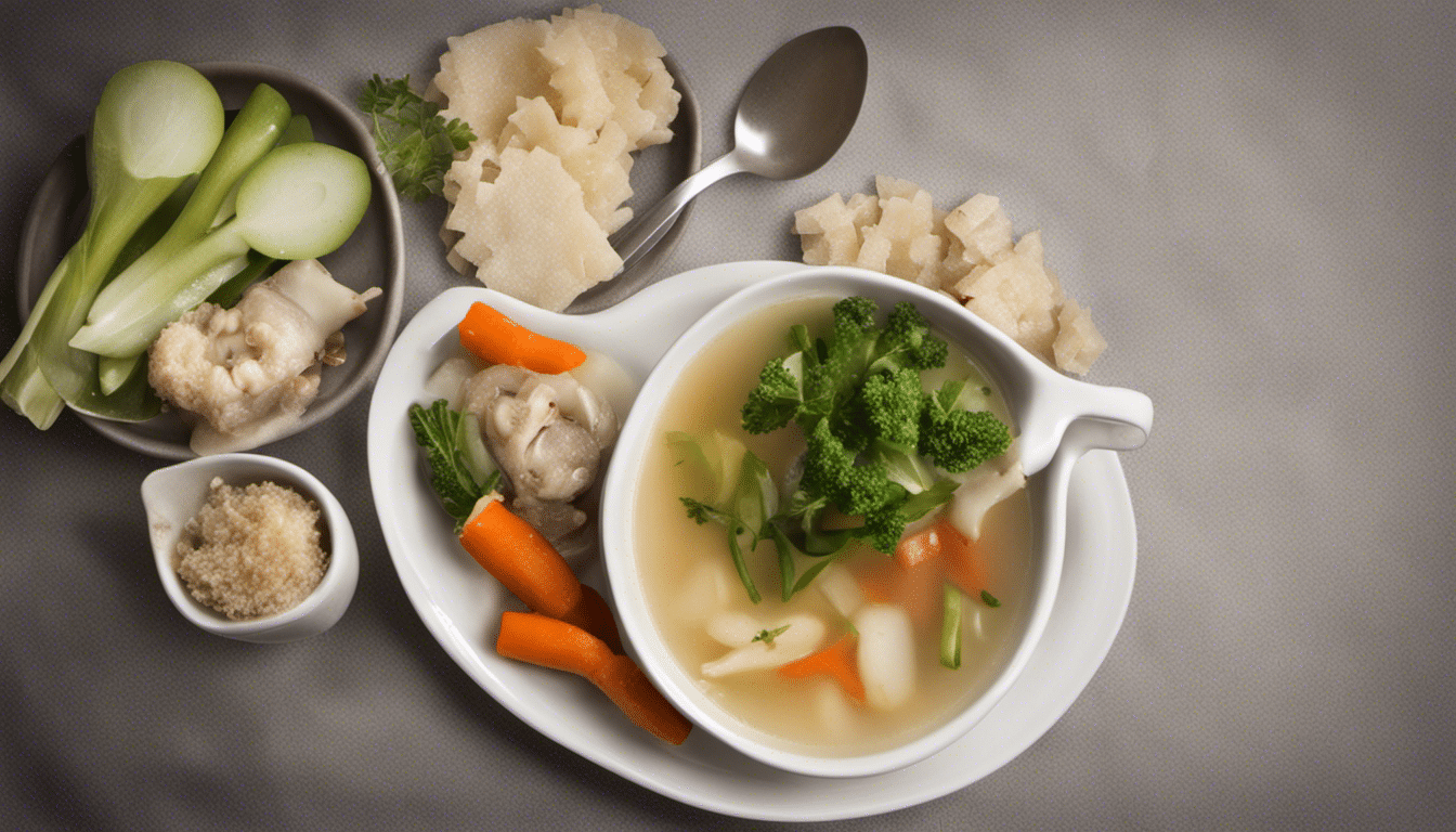 Fingerroot and Ginger Soup with Mixed Vegetables