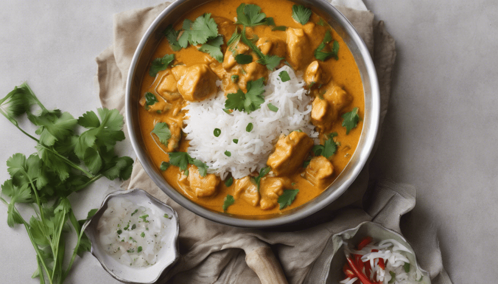 Fish Curry with Coconut Milk and Cilantro