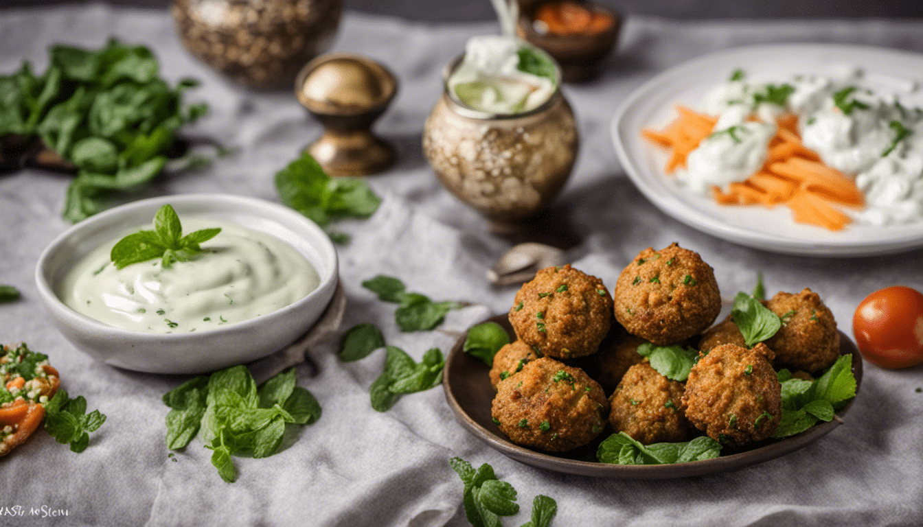 Fish Falafel with Mint Yogurt Sauce