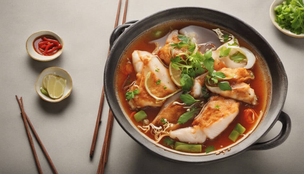 Fish Fillet in Spicy Broth Pot