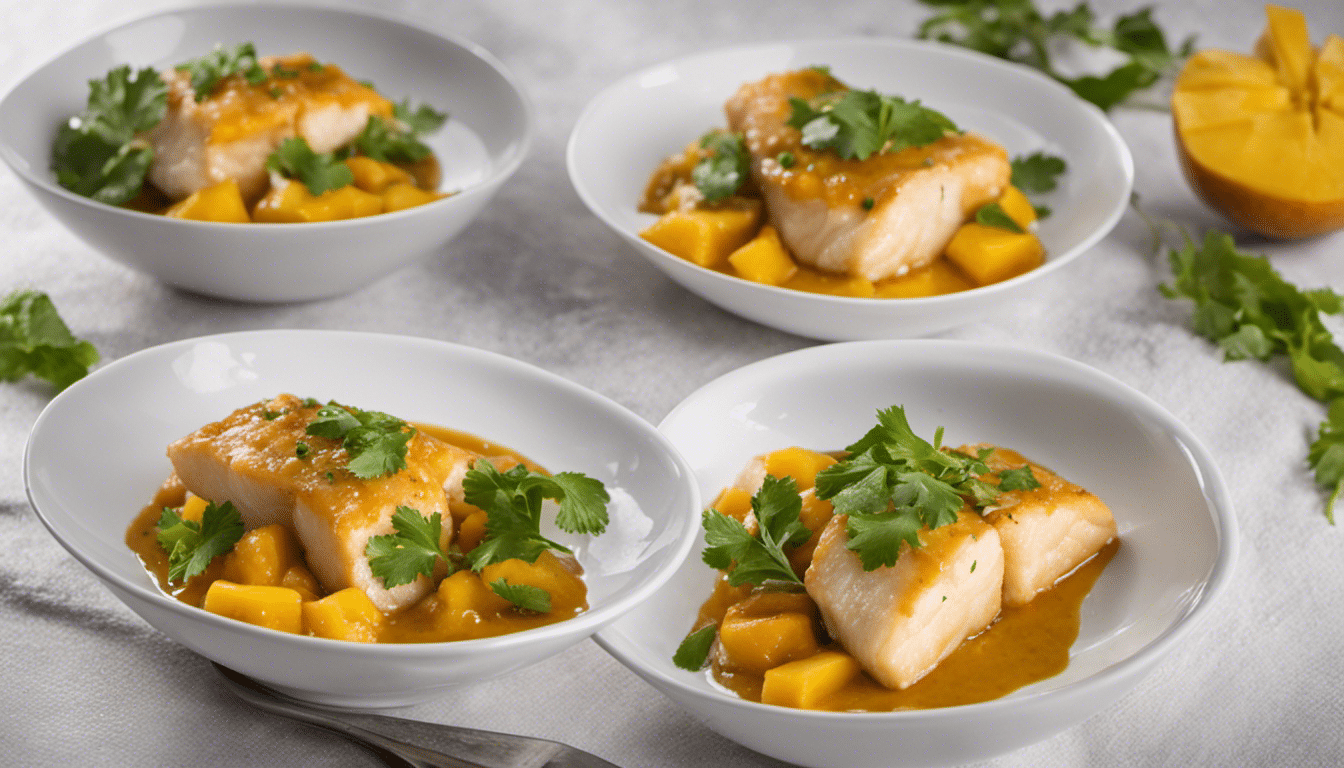 Fish Fillets in Tangy Mango Sauce
