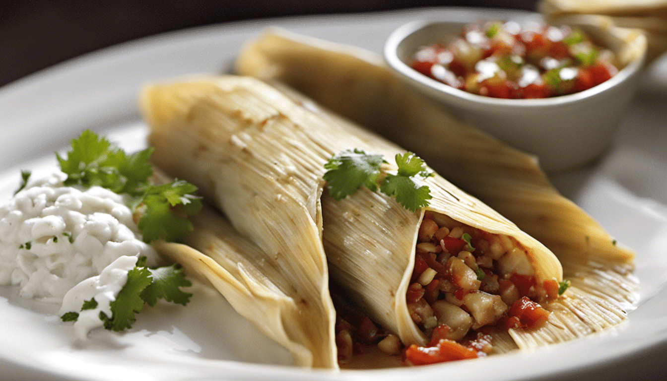 Fish Tamales with Drunken Salsa