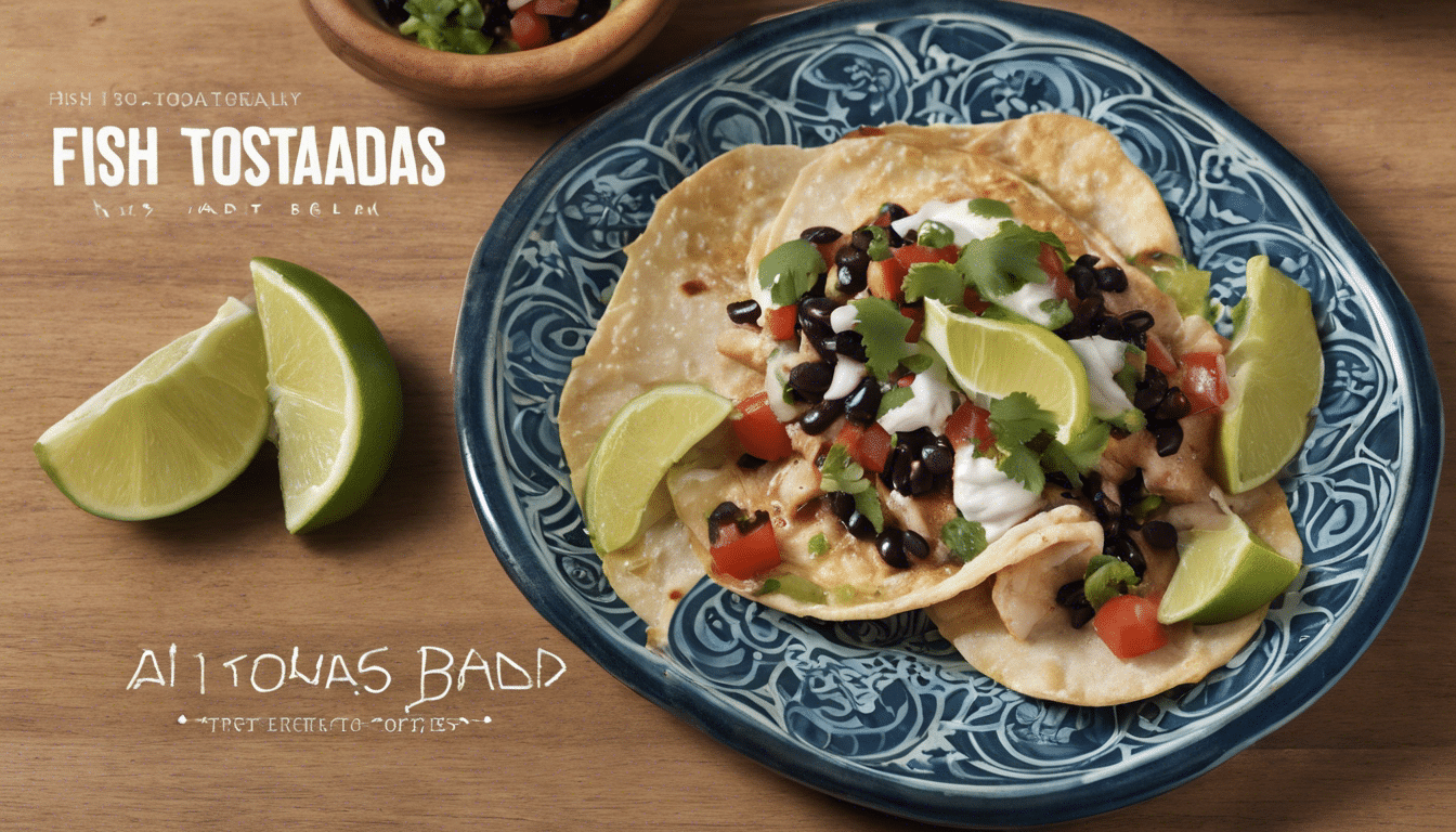 Fish Tostadas with Black Bean Salsa