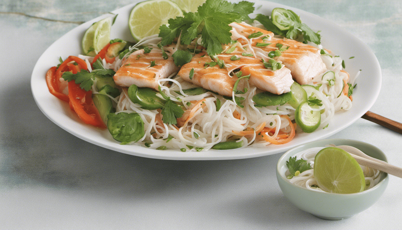 Fish and Rice Noodle Salad