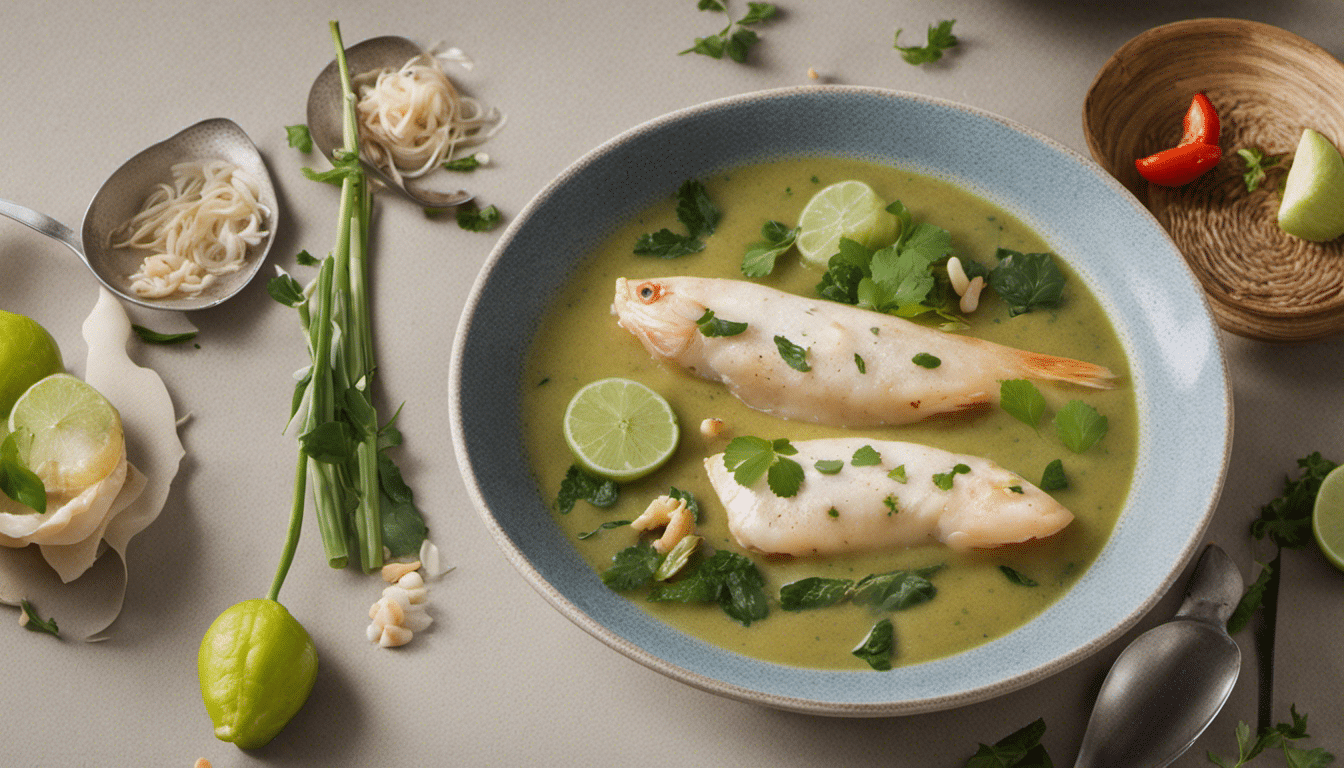 Thai Fish in Green Curry Broth