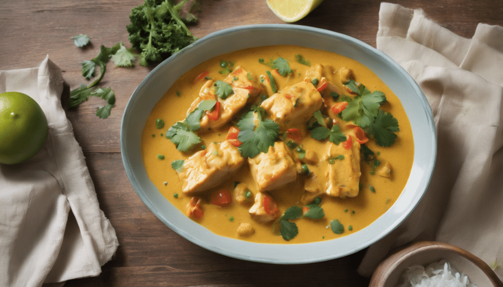 Fish with Coconut Curry Sauce