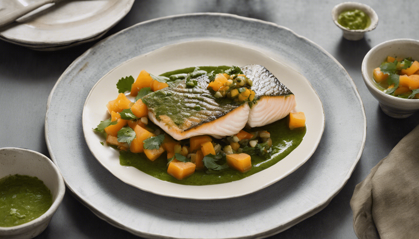 Fish with Papaya Salsa Verde Recipe