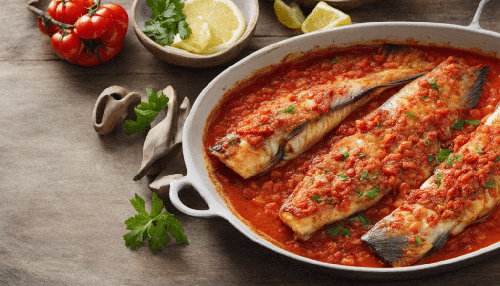 Fish with Spicy Tomato Sauce