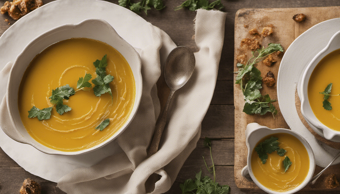 A bowl of Fluted Pumpkin Soup