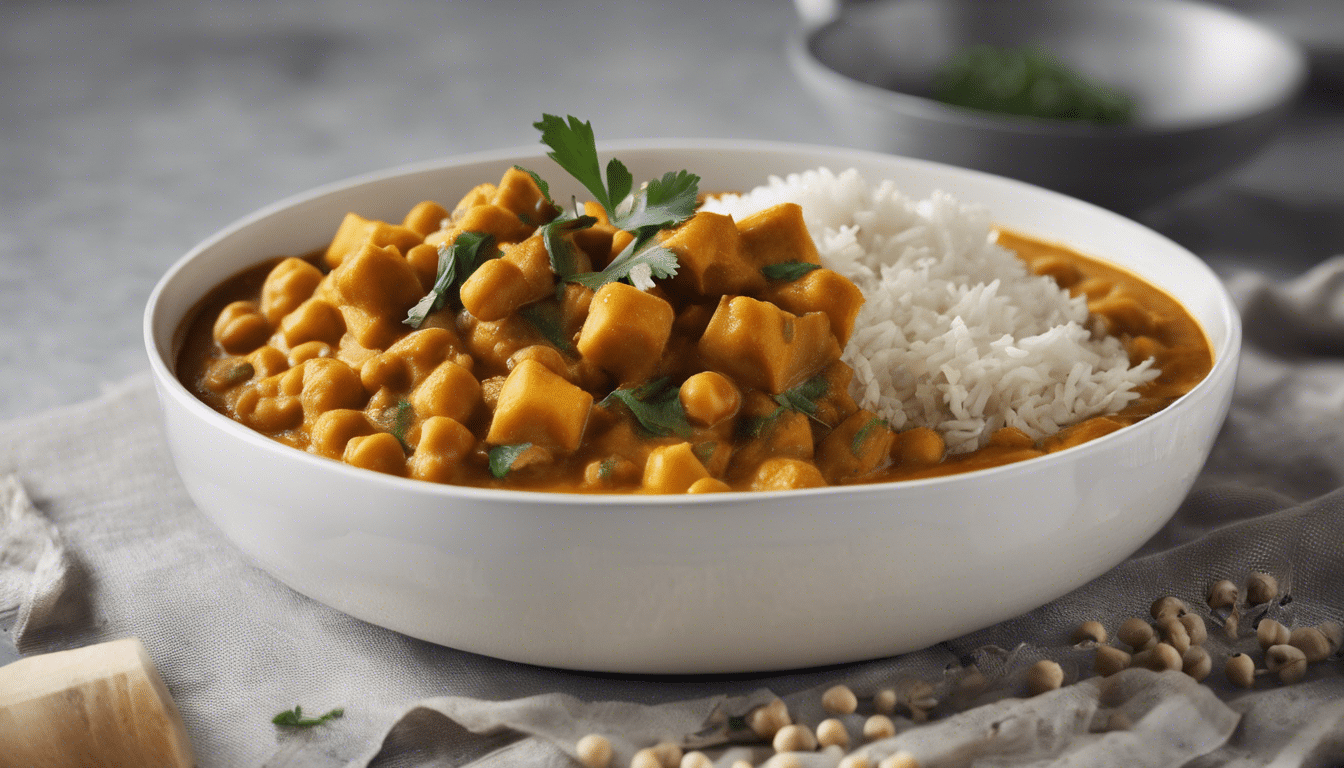 Fluted Pumpkin and Chickpea Curry