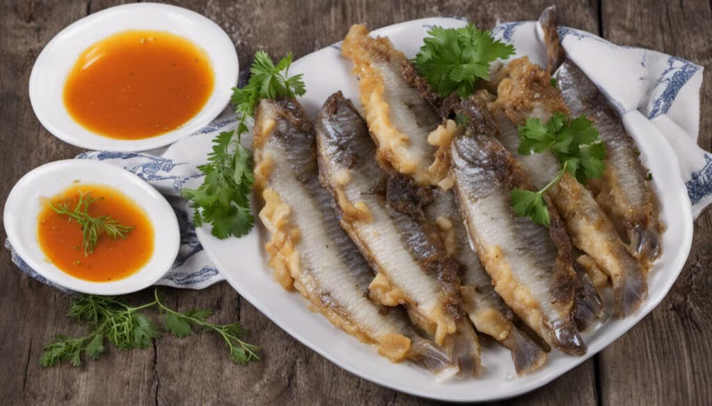 Fried Baltic Herring with Onion Sauce