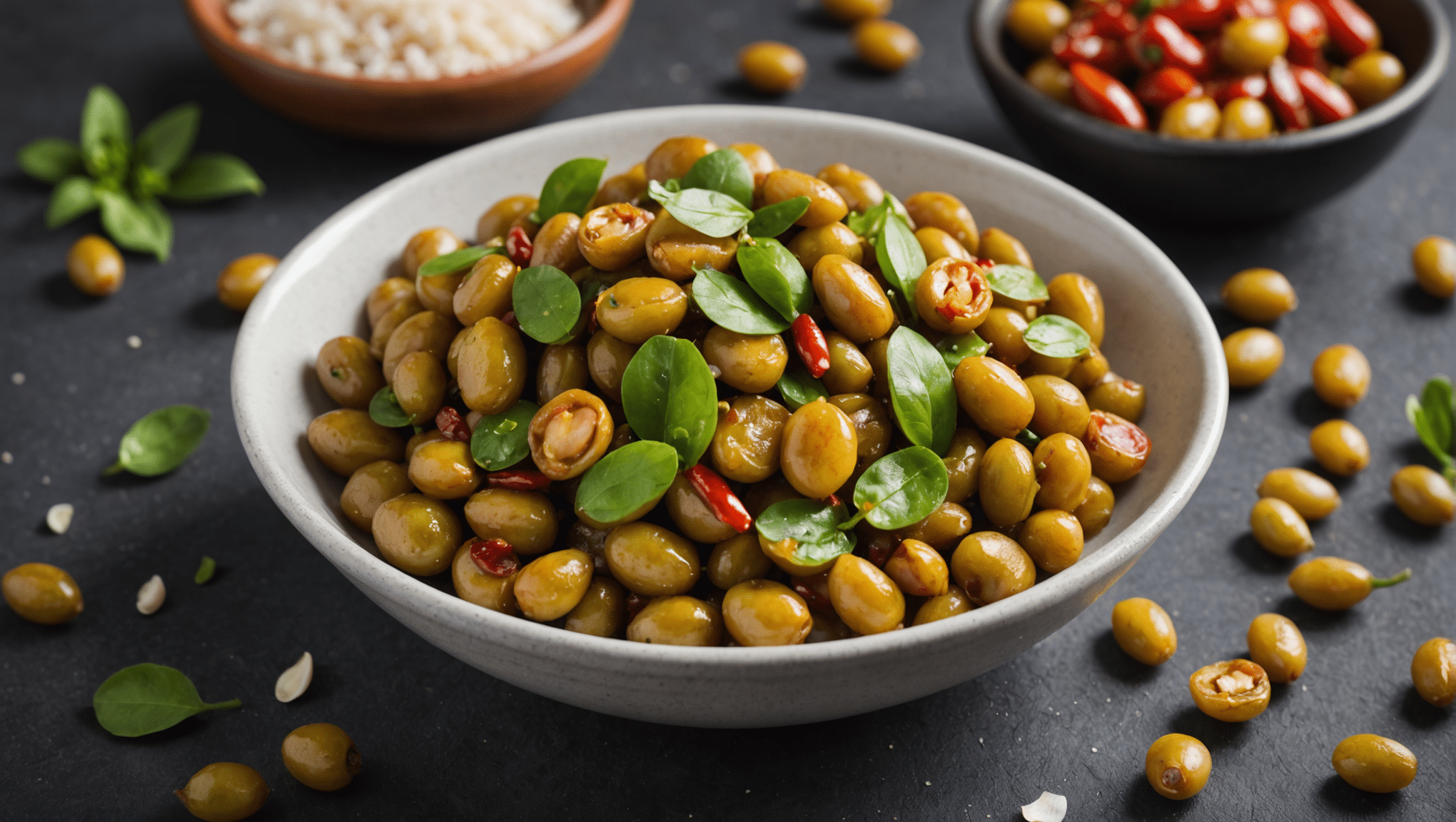 Fried Fava Beans with Garlic and Chili