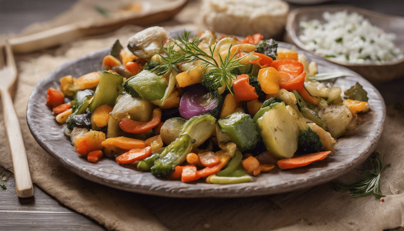 Fried Mixed Vegetables Dish