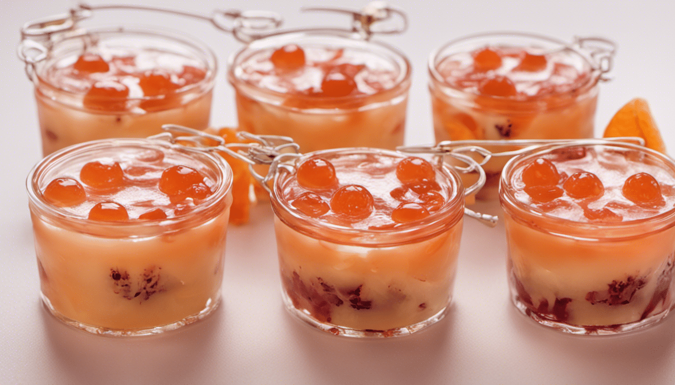 Gac fruit jelly dessert