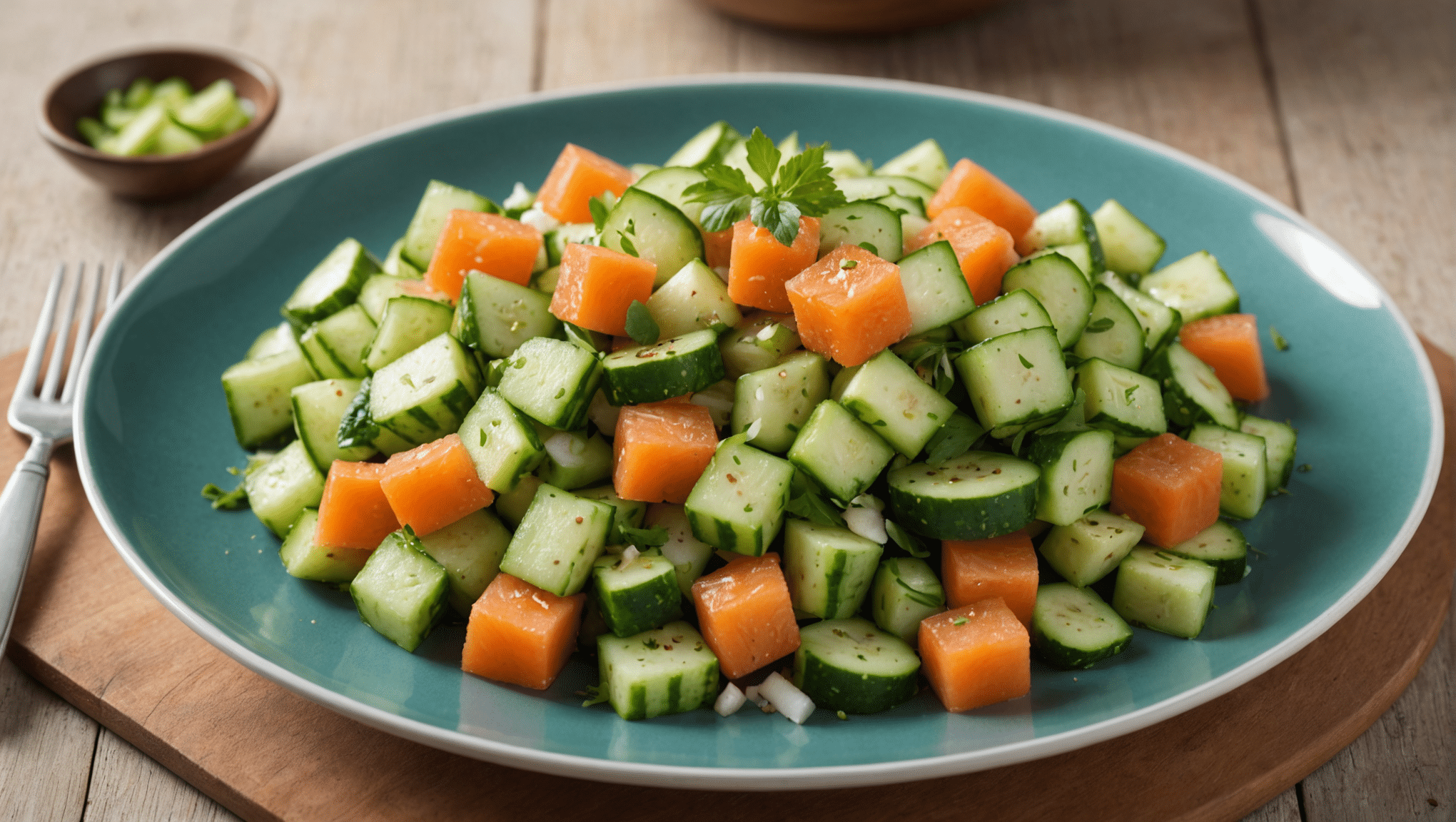 Galia Melon and Cucumber Salad